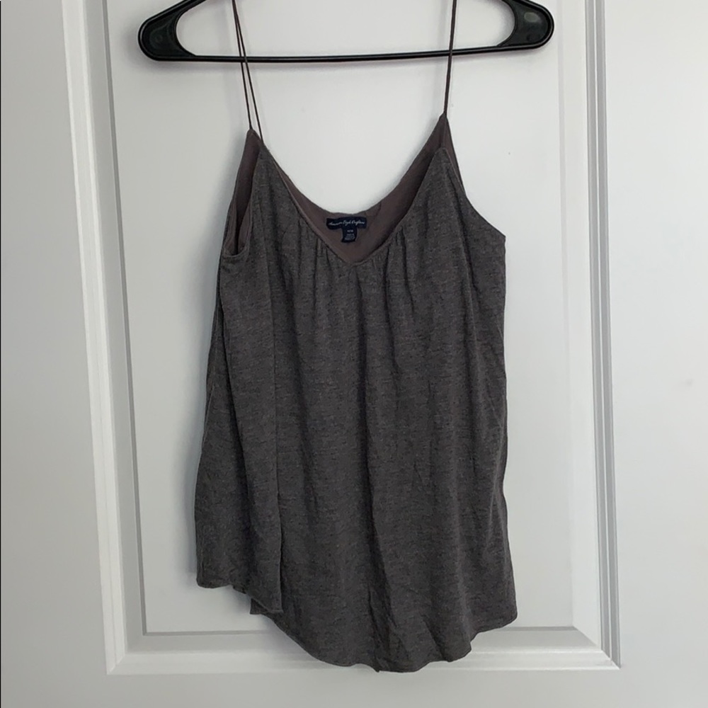 Grey Flowy Cami
